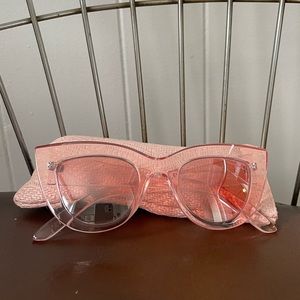 Stradivarius pink cat eye sunglasses